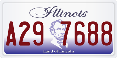 IL license plate A297688