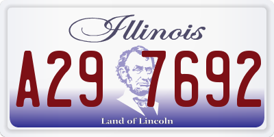 IL license plate A297692
