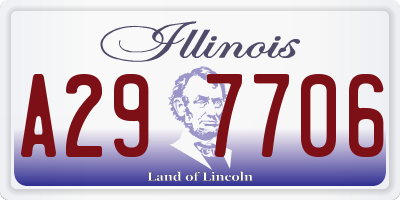 IL license plate A297706