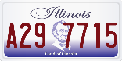 IL license plate A297715