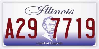 IL license plate A297719