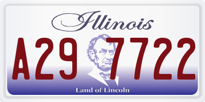 IL license plate A297722