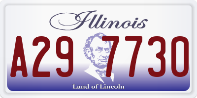 IL license plate A297730