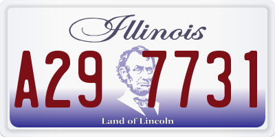 IL license plate A297731