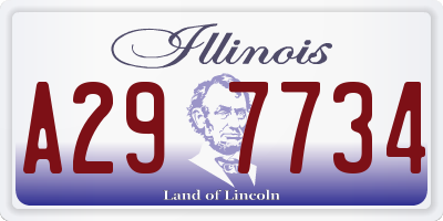 IL license plate A297734