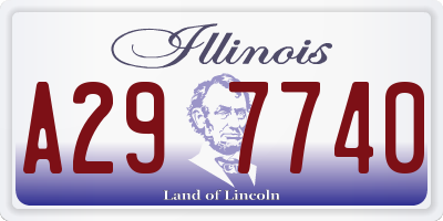 IL license plate A297740
