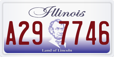 IL license plate A297746