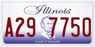IL license plate A297750