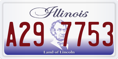 IL license plate A297753