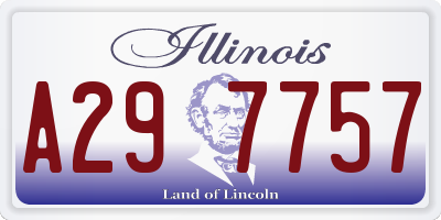 IL license plate A297757