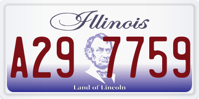 IL license plate A297759
