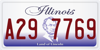 IL license plate A297769