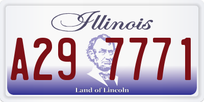 IL license plate A297771