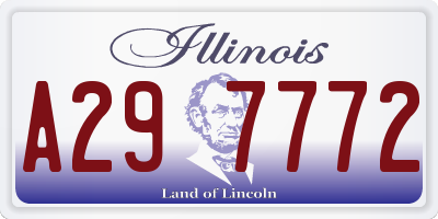IL license plate A297772