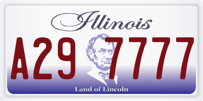 IL license plate A297777