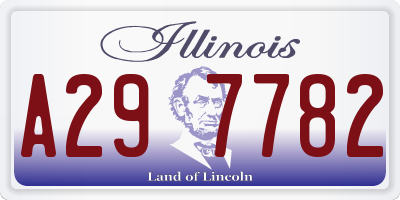 IL license plate A297782