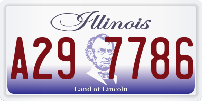 IL license plate A297786