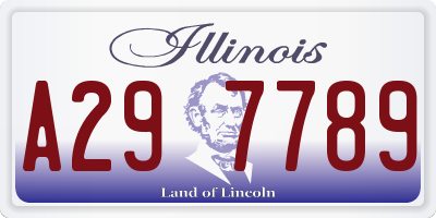 IL license plate A297789