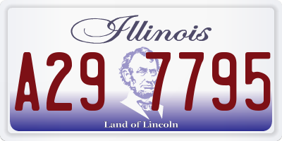 IL license plate A297795