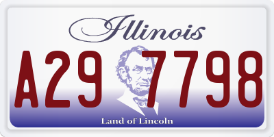 IL license plate A297798