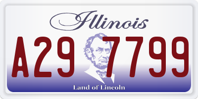 IL license plate A297799