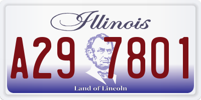 IL license plate A297801