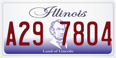 IL license plate A297804