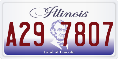 IL license plate A297807