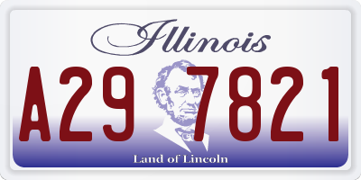IL license plate A297821