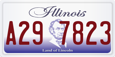 IL license plate A297823
