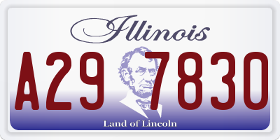 IL license plate A297830