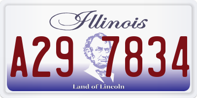 IL license plate A297834