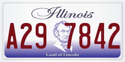 IL license plate A297842