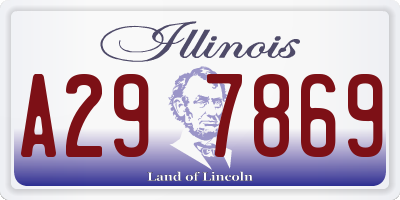 IL license plate A297869