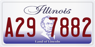 IL license plate A297882