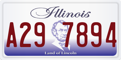 IL license plate A297894