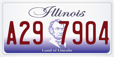 IL license plate A297904