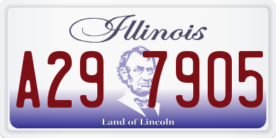 IL license plate A297905