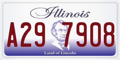 IL license plate A297908