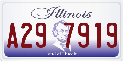 IL license plate A297919