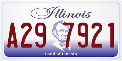 IL license plate A297921