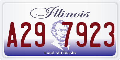 IL license plate A297923