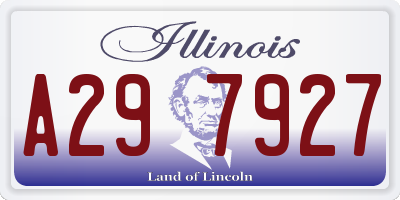 IL license plate A297927
