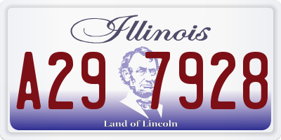 IL license plate A297928