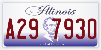 IL license plate A297930