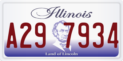 IL license plate A297934