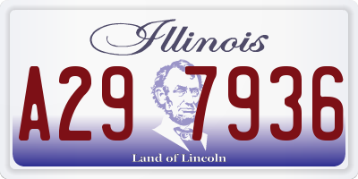IL license plate A297936