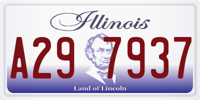IL license plate A297937