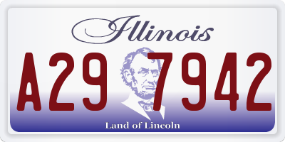 IL license plate A297942