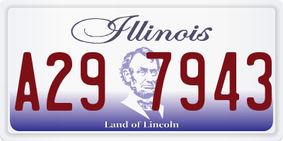 IL license plate A297943